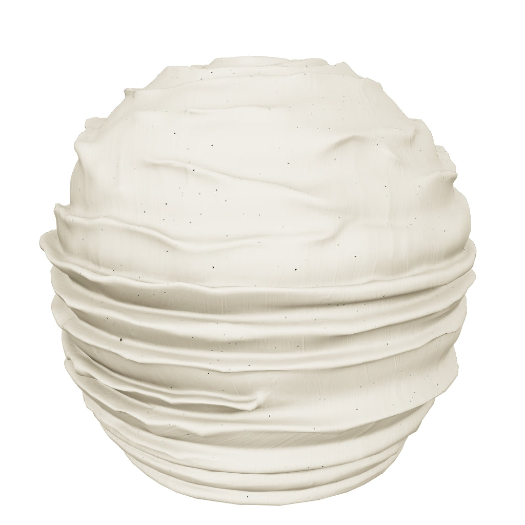 Vase Evania aus beigefarbener Keramik 15,5 cm in Weiss präsentiert im Onlineshop von KAQTU Design AG. Vase ist von Kave Home