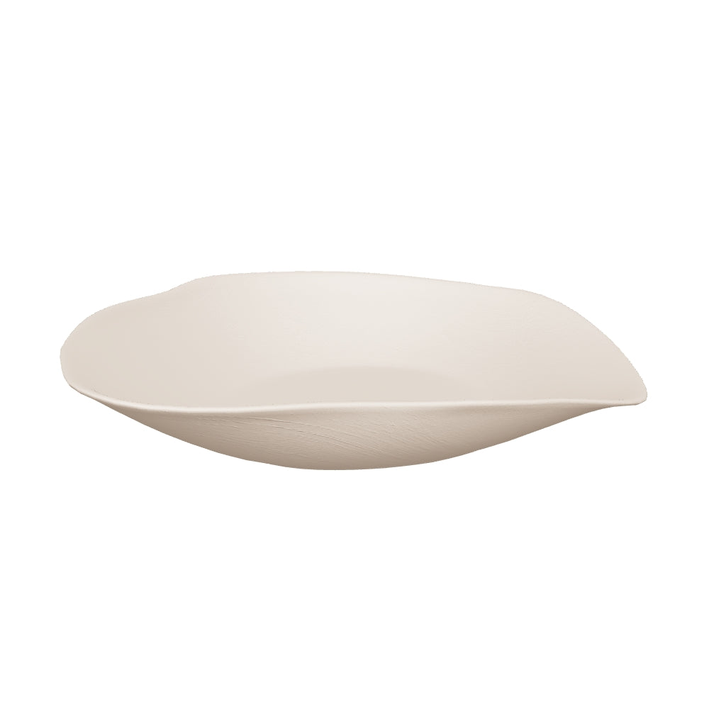 Dekoschale Ebenor aus beigefarbener Keramik Ø 40 cm in Beige präsentiert im Onlineshop von KAQTU Design AG. Schale ist von Kave Home