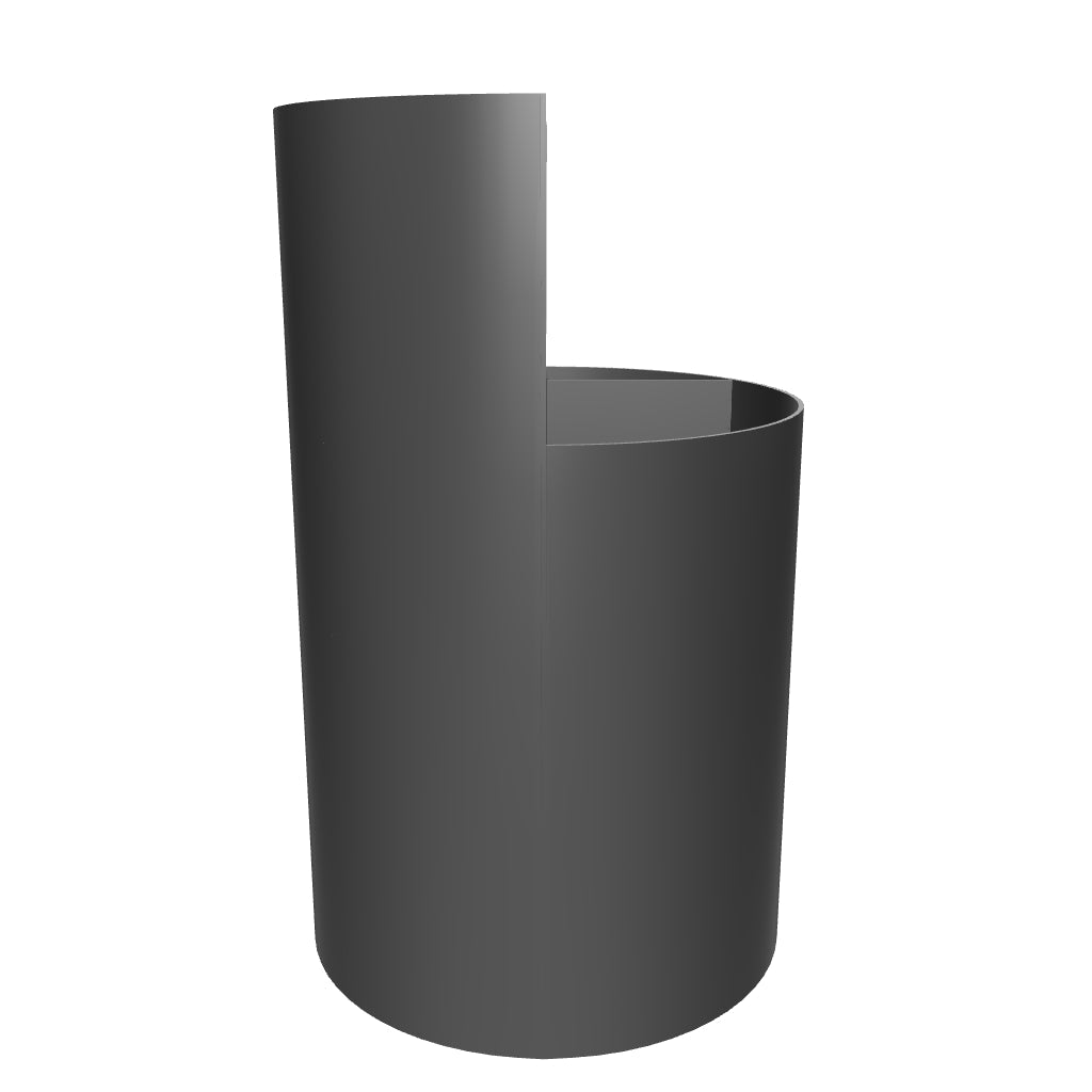Grosser Schirmständer Atin aus dunkelgrauem Metall in Dunkelgrau präsentiert im Onlineshop von KAQTU Design AG. Schirmständer ist von Kave Home