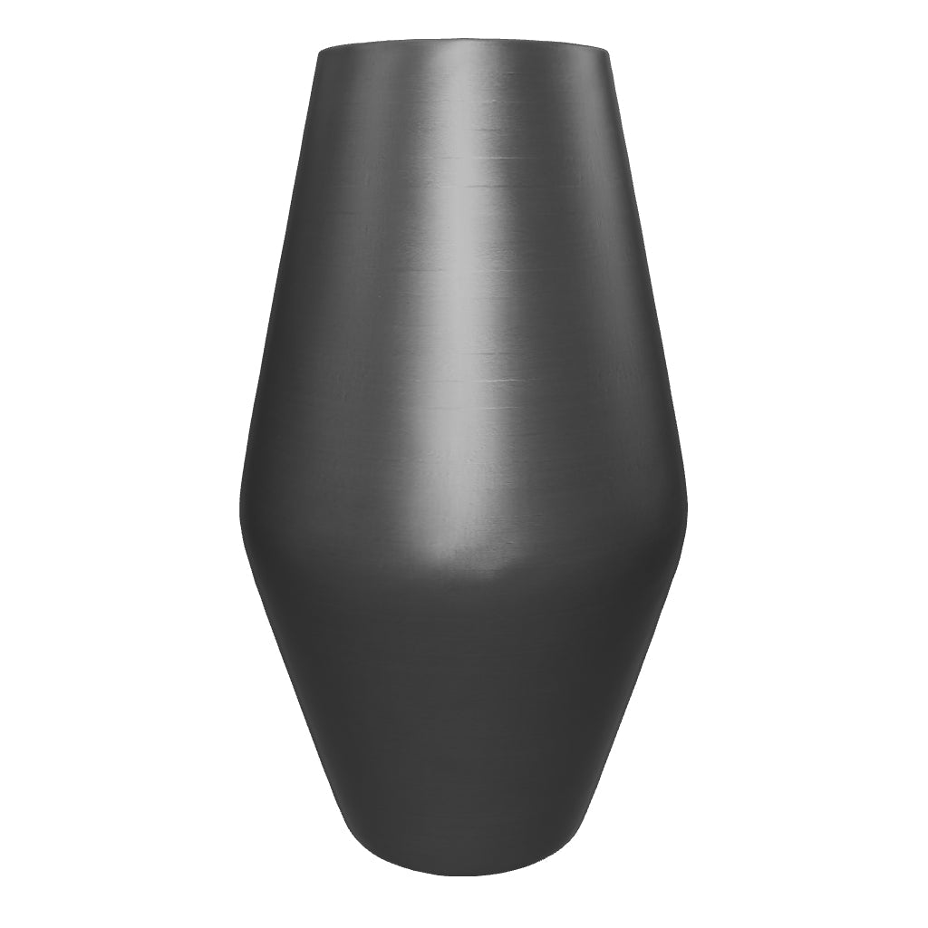 Terrakotta-Vase Posia, 45 cm hoch, aus Pappmaché mit natürlicher erdiger Optik – ein nachhaltiges und dekoratives Designstück.