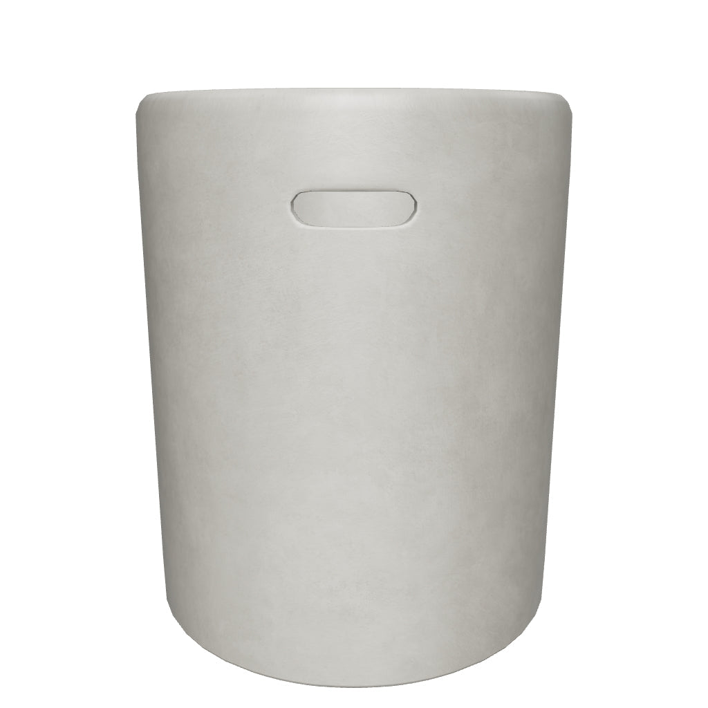 Zementhocker Taimi für den Außenbereich, Ø 35 cm, modernes Design, langlebig und funktional als Sitzgelegenheit oder Beistelltisch.