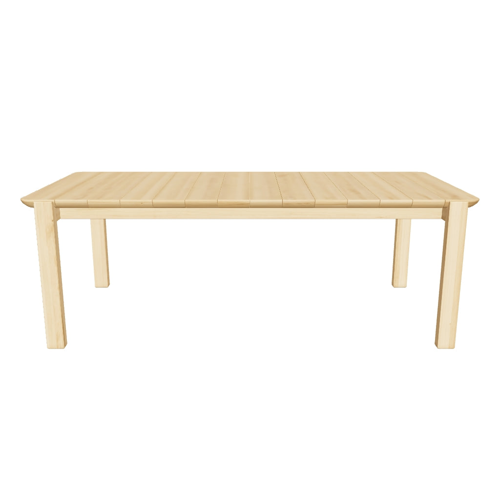 Massiver Teakholztisch mit FSC 100%-Zertifizierung, 220 x 102 cm, mit klaren Linien und zeitlosem Design, perfekt für den Außenbereich.
