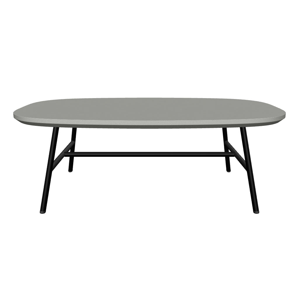 Schwarzer Couchtisch Bramant aus Stahl, rechteckig, 100 x 60 cm, minimalistisches Design für vielseitige Nutzung.