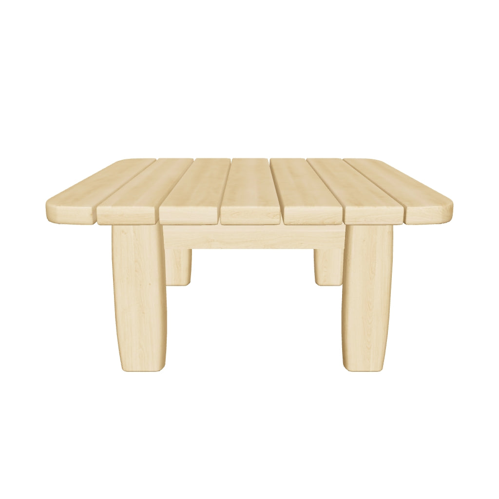 Beistelltisch aus massivem, nachhaltig zertifiziertem Teakholz, quadratisch 70 x 70 cm, perfekt für moderne Innen- und Außenbereiche.