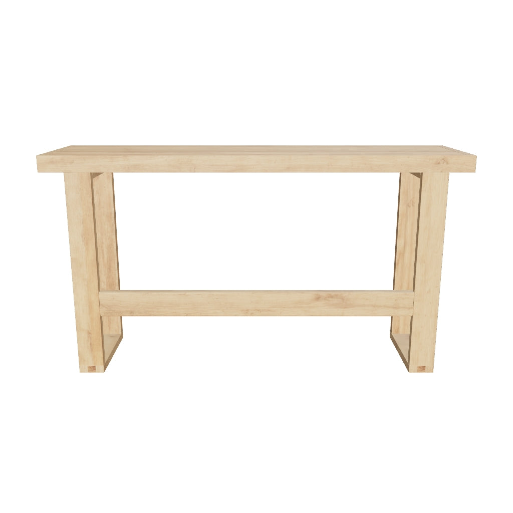 Outdoor-Bank aus massivem recyceltem Teakholz, 130 cm, robust und nachhaltig für Garten oder Terrasse.