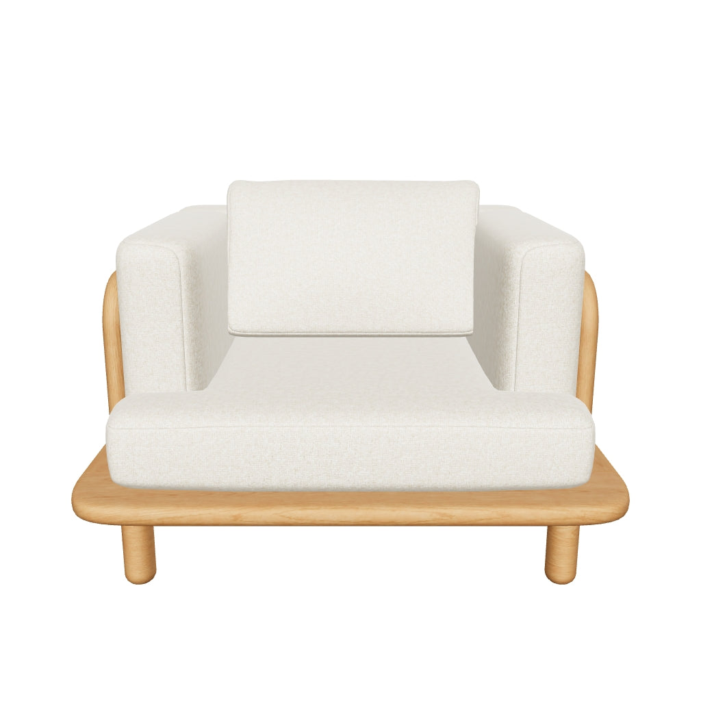Massiver Teakholz-Sessel mit FSC-Zertifizierung, robustes Design für den Außenbereich, perfekt für entspannte Stunden im Garten oder auf der Terrasse.