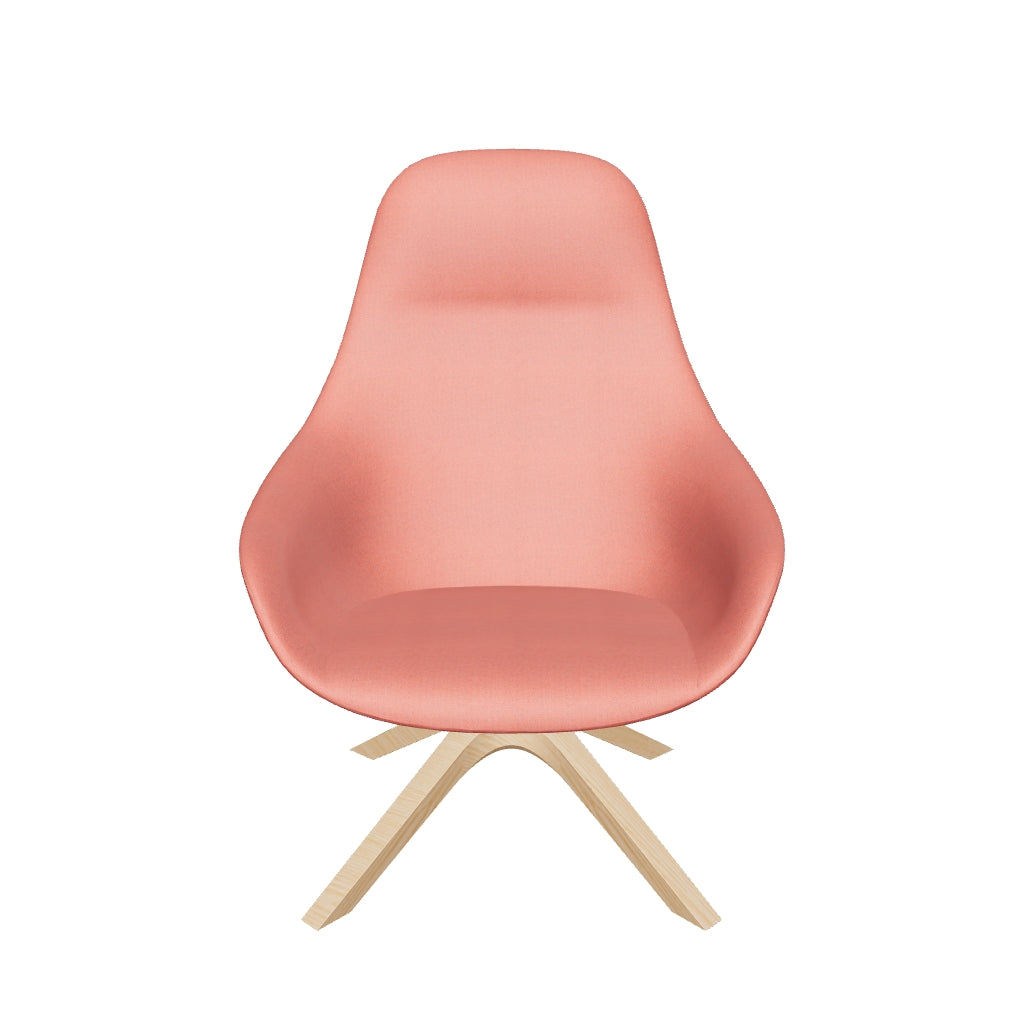 Der Next Lounge high drehbar von Andreu World vereint stilvolles Design mit ergonomischem Komfort und Flexibilität.