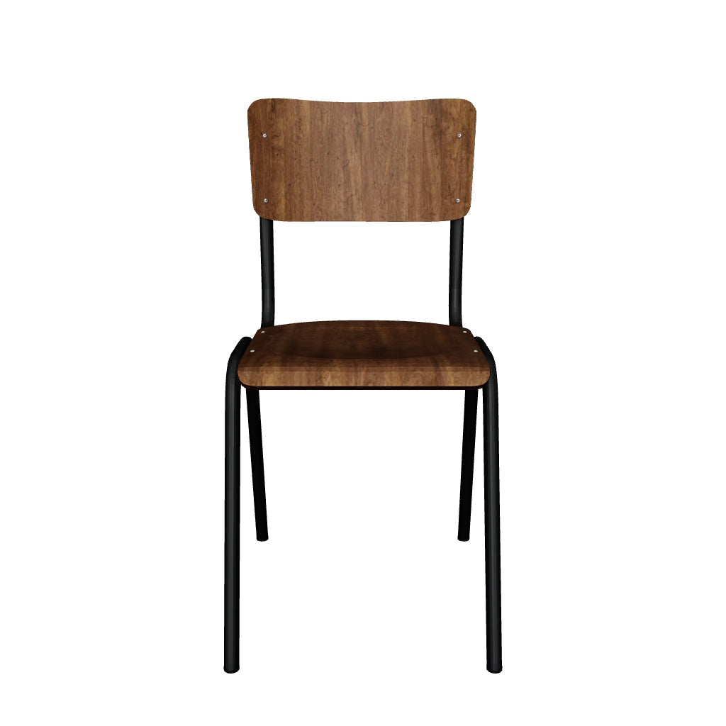 Der elegante Stuhl Scuola von Dutchbone kombiniert zeitloses Design mit hohem Komfort und passt perfekt in Esszimmer oder Konferenzräume.