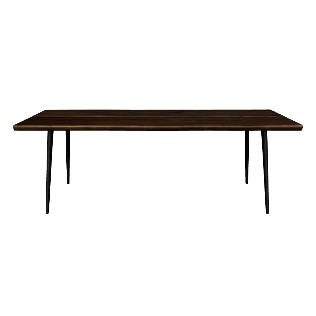 Der Tisch ALAGON von Dutchbone: Massives Mangoholz trifft auf schwarze Metallbeine. Rustikaler Charme und moderner, industrieller Look.