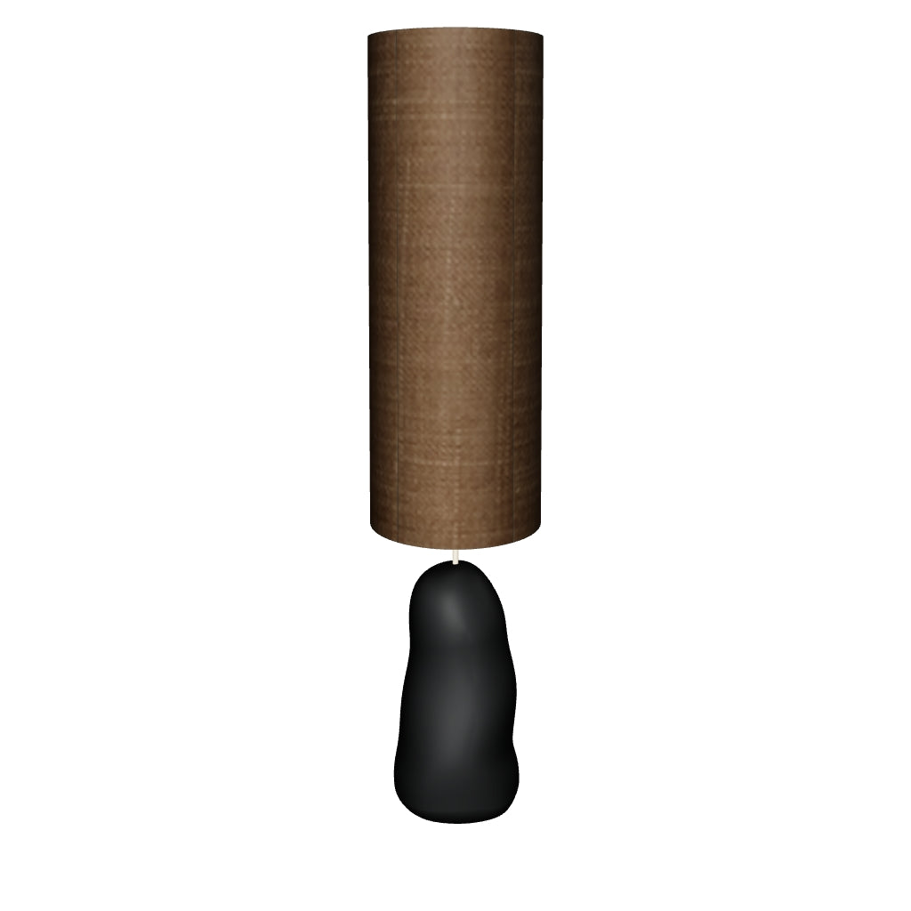 Eleganter Hebe Lampenschirm von Ferm Living aus Metall und Textil in Creme oder geröstetem Curry für stilvolle, gemütliche Beleuchtung.