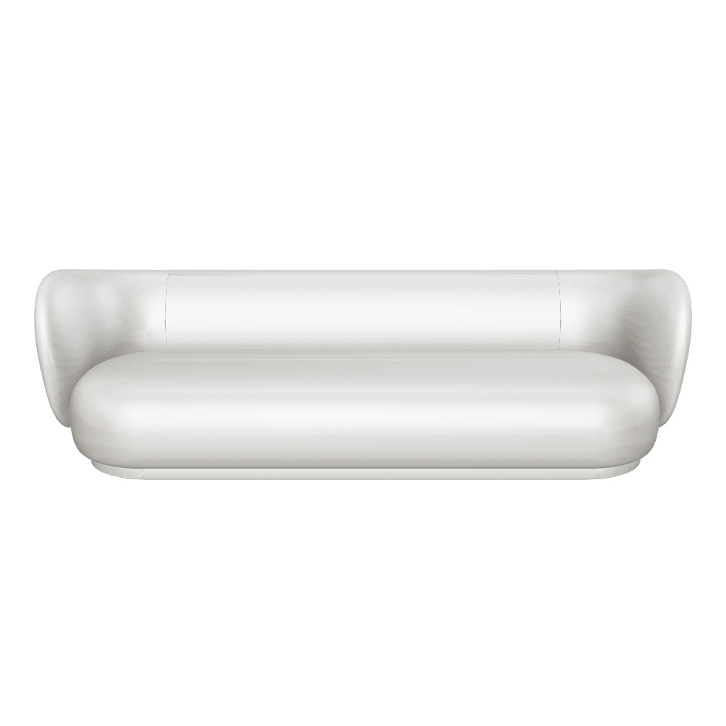 Das Rico 4er Sofa vereint sanfte Kurven und Volumen in einem eleganten Design, gepolstert mit leichtem Bouclé für zeitlosen Komfort.