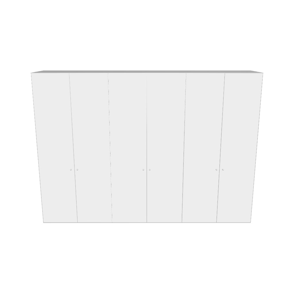 Eleganter 6-türiger Drehtürenschrank in Anthrazit von Jutzler.