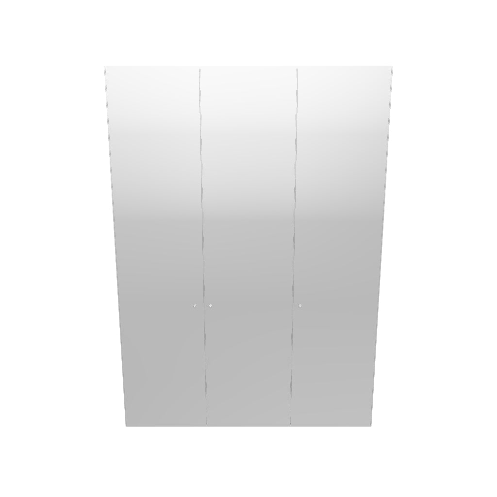 Moderner Drehtürenschrank 3-türig in Cremeweiß von Jutzler.