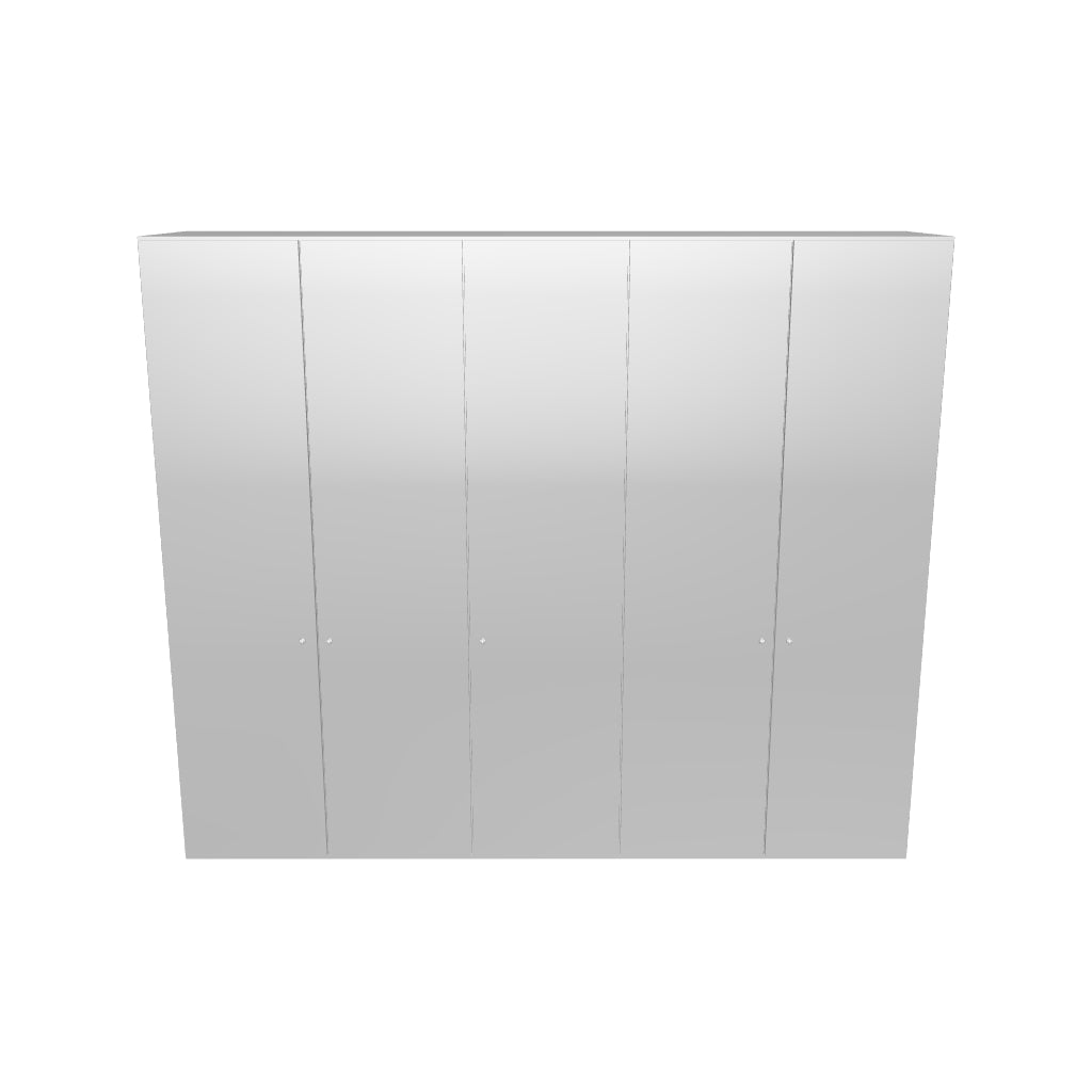 Jutzler Drehtürenschrank, 5 Türen, cremeweiß, modern und funktional.