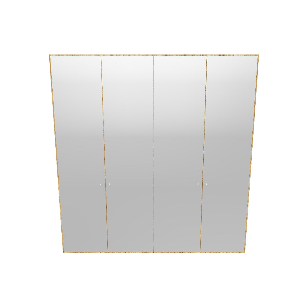Eleganter 4-türiger Drehtürenschrank in Cremeweiß von Jutzler.
