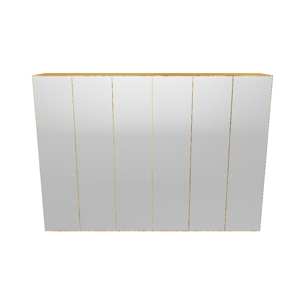 Eleganter Jutzler Kleiderschrank, 6 Türen, cremeweiß, viel Stauraum.