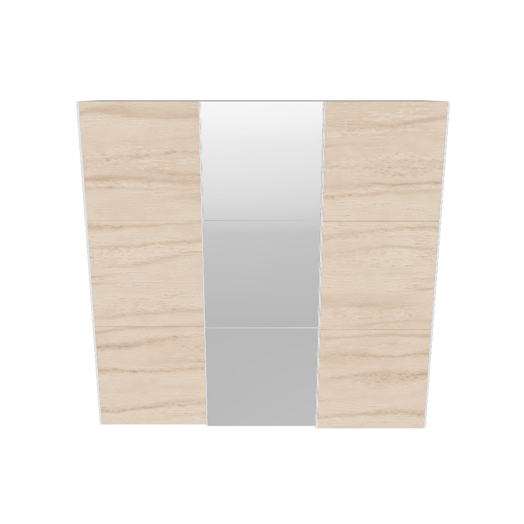 Eleganter Schwebetürenschrank S von Jutzler in Eiche/Spiegel, individuell konfigurierbar, stabil und funktional.