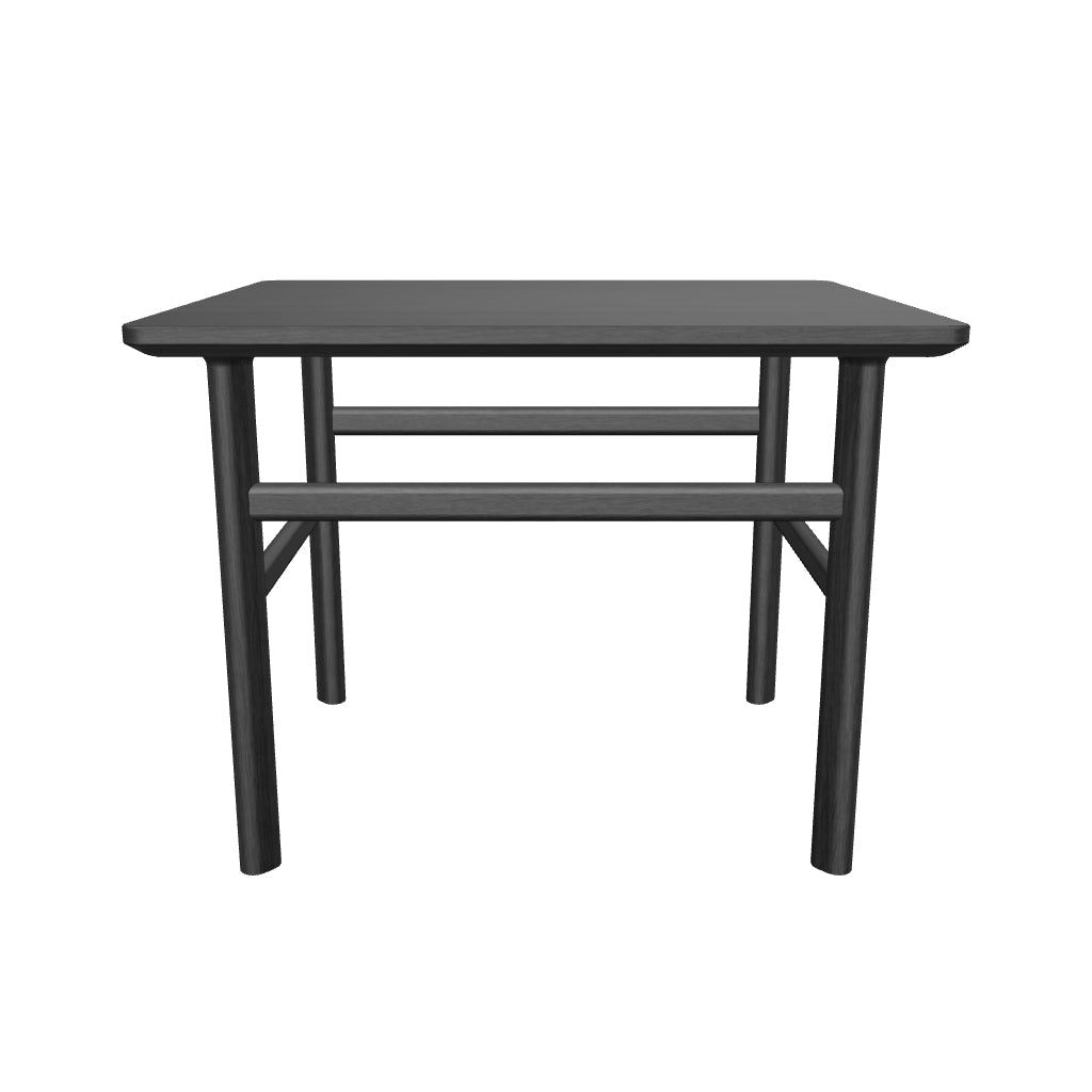 Eleganter Grow Couchtisch: Schlichte Silhouette, luxuriöse Einfachheit, massives Eichenholz, zeitloser Shaker-Stil, optische Leichtigkeit.
