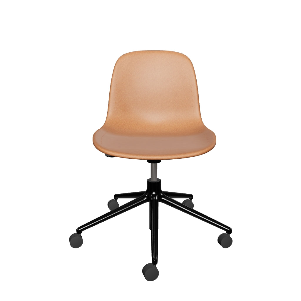 Komfortabler Form Drehstuhl mit Rollen, ideal für kreative Büros.