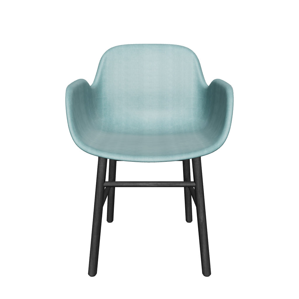 Stilvoller Form Armlehnstuhl von Normann Copenhagen, luxuriös gepolstert.