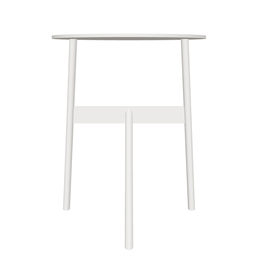 Der "Stock" Beistelltisch von Normann Copenhagen vereint rohe Metallästhetik mit skulpturaler Form und innovativer Beinanordnung.