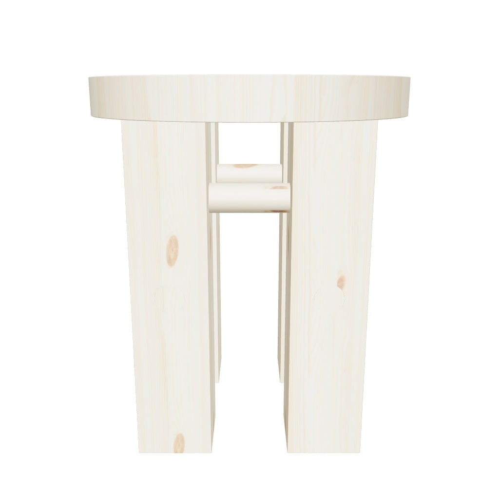 Fyr Hocker: Skandinavisches Design aus Kiefer für moderne Wohnräume.
