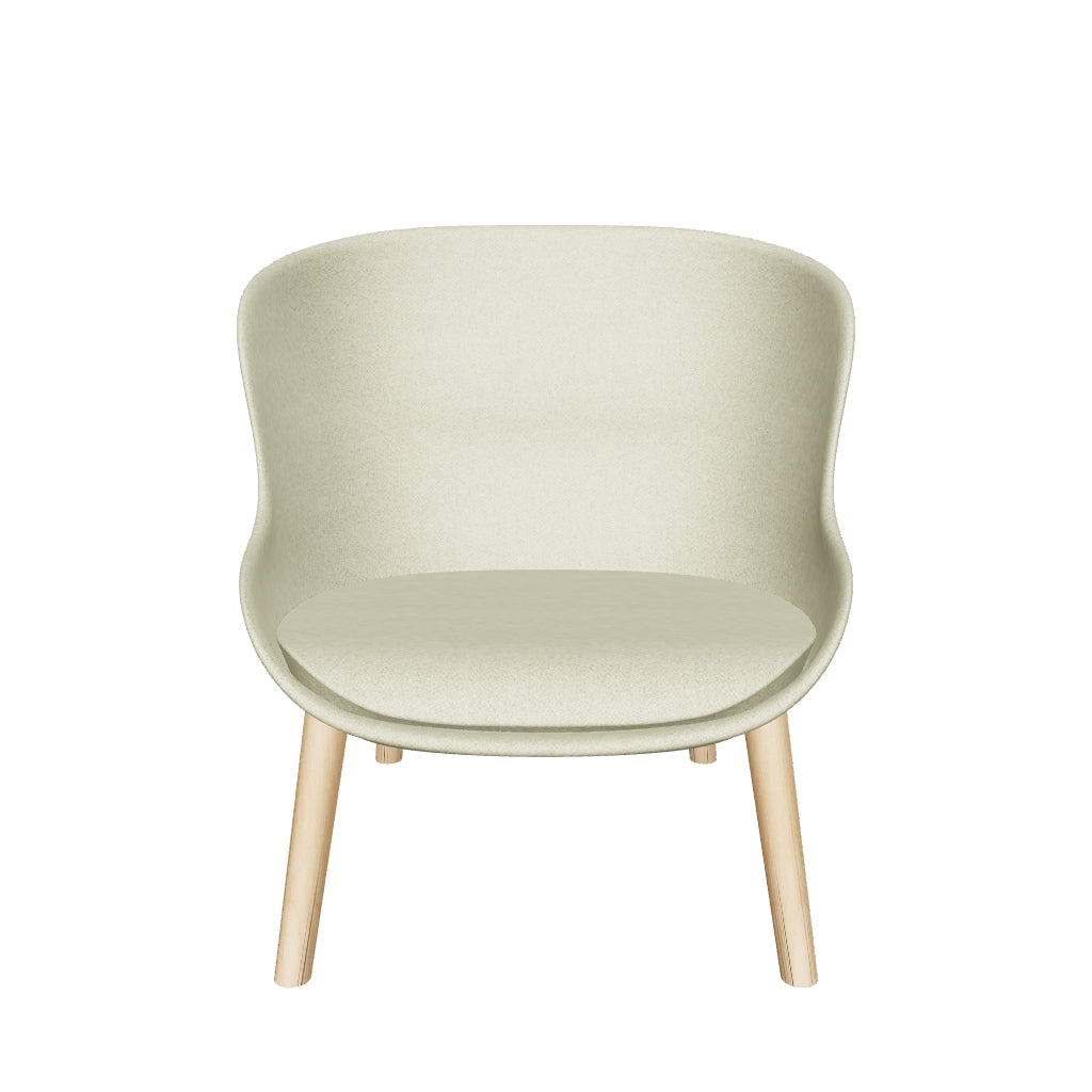 Der Hyg Lounge Sessel von Normann Copenhagen vereint skandinavische Gemütlichkeit mit modernem Design. Seine organische Form und vielfältige Polsteroptionen bieten Komfort und Stil.