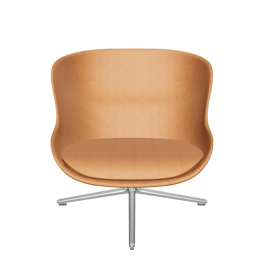 Der Hyg Lounge Drehsessel von Normann Copenhagen vereint skandinavische Gemütlichkeit mit modernem Design und bietet vielseitige Polsteroptionen.