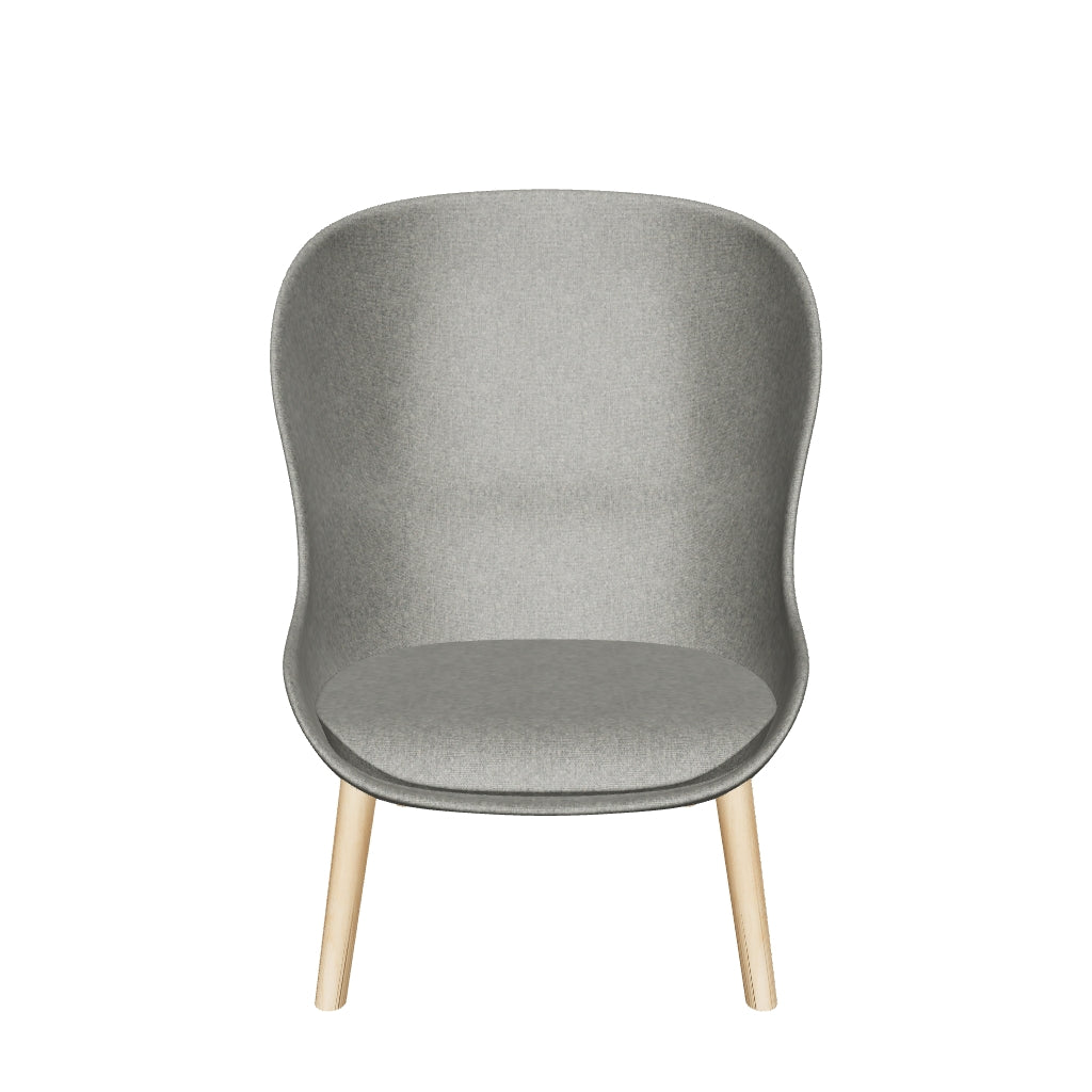 Der Hyg Lounge Sessel Hoch vereint dänische Gemütlichkeit mit modernem Design. Wählen Sie aus edlen Stoffen und Leder für ultimativen Komfort.