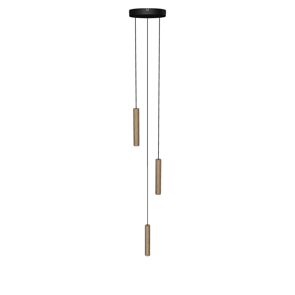 Umage Chimes Trio: Stilvolle Eichenholz-Lampenschirme im Set.