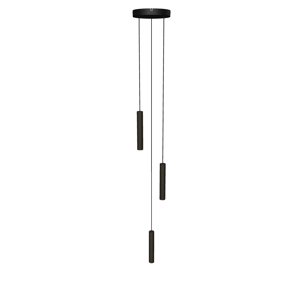 Elegante Umage Chimes Trio Lampenschirme aus echtem Eichenholz.