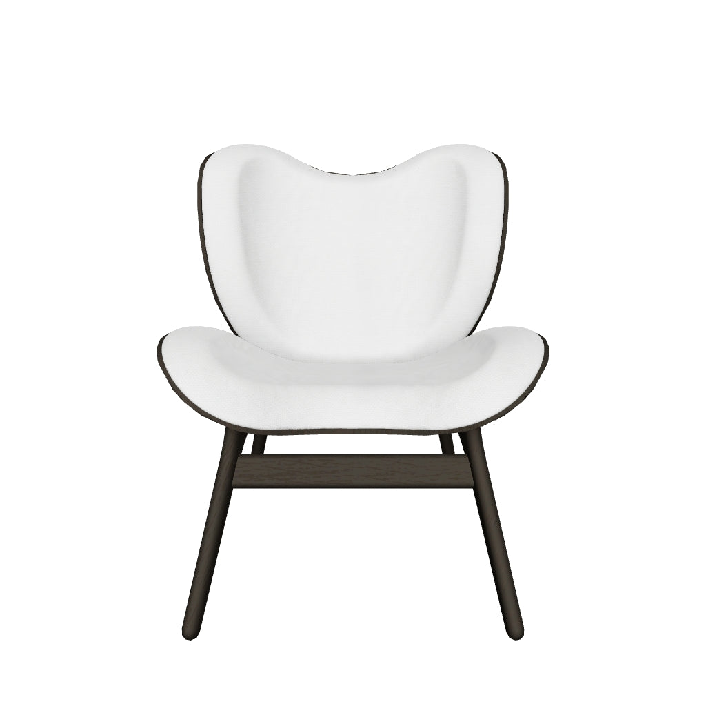 Eleganter Low Sessel A Conversation Piece von Umage in stilvollem Sterling, ideal für gemütliche Runden und modernes Wohndesign.