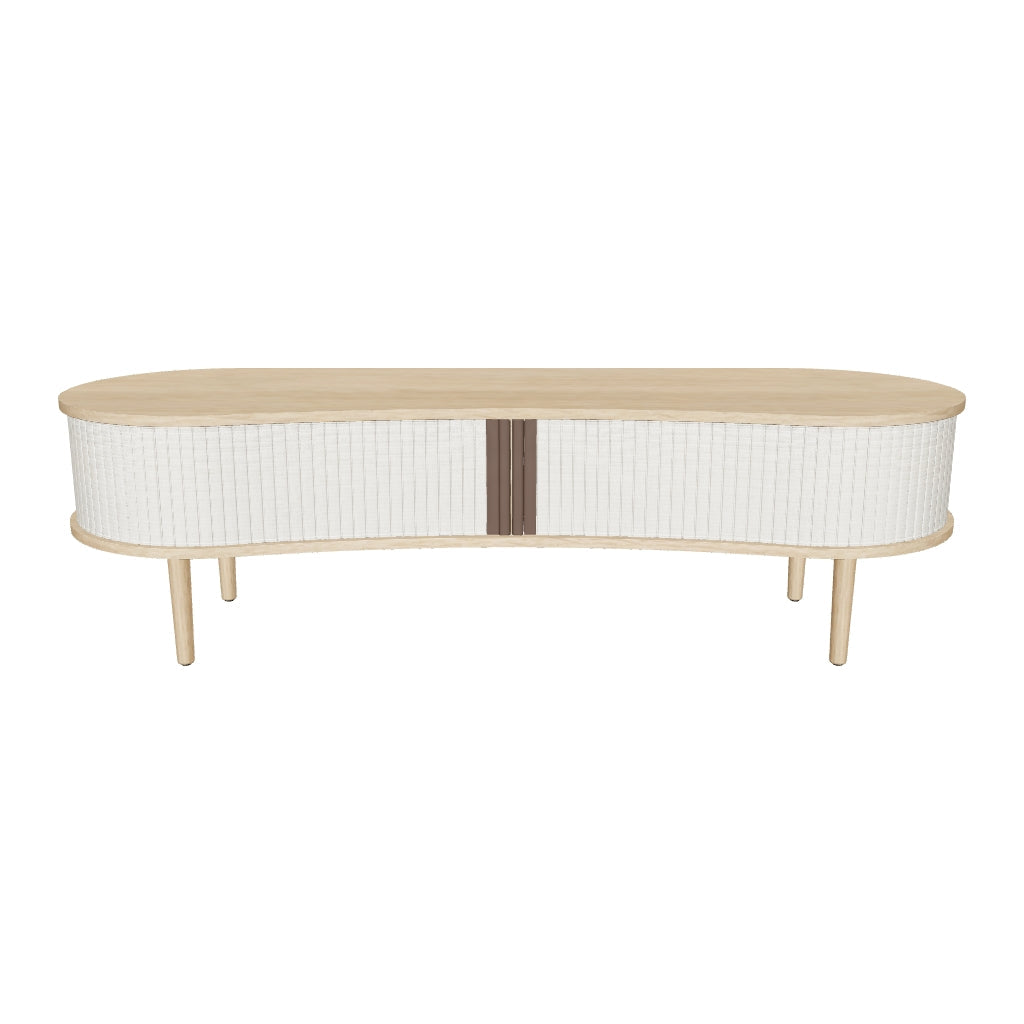 Elegante TV-Bank Audacious: Skandinavische Eiche trifft modernes Design.