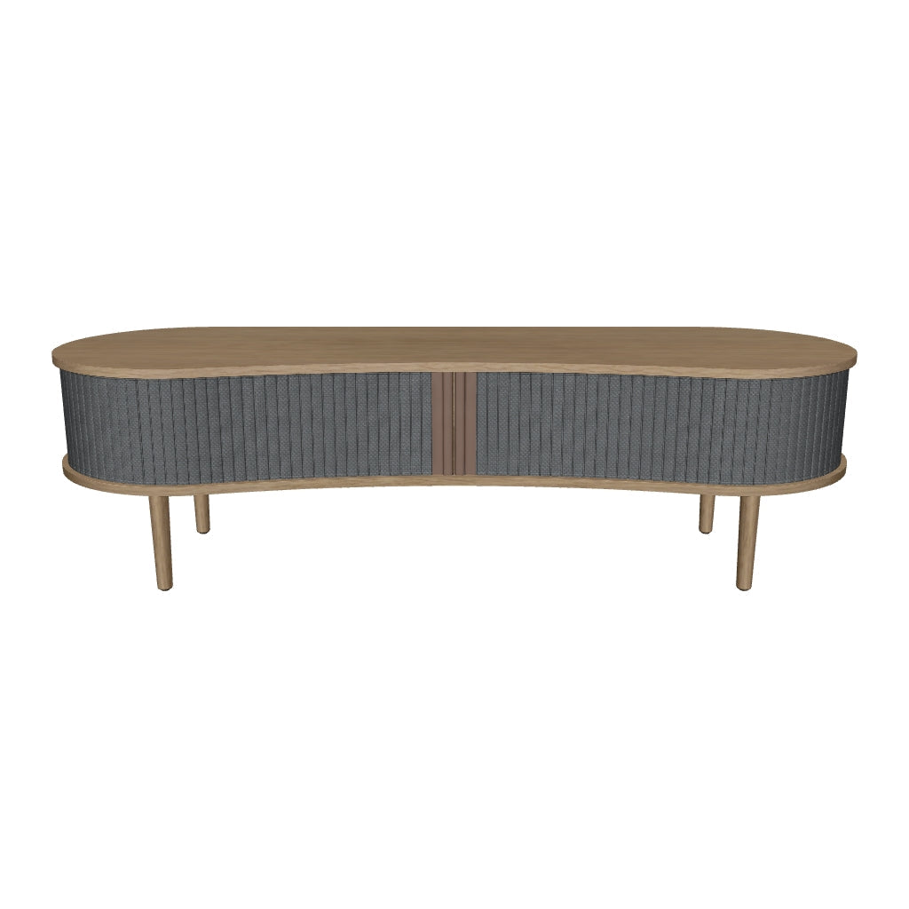 Elegante TV-Bank Audacious: Skandinavisches Design in Eiche.