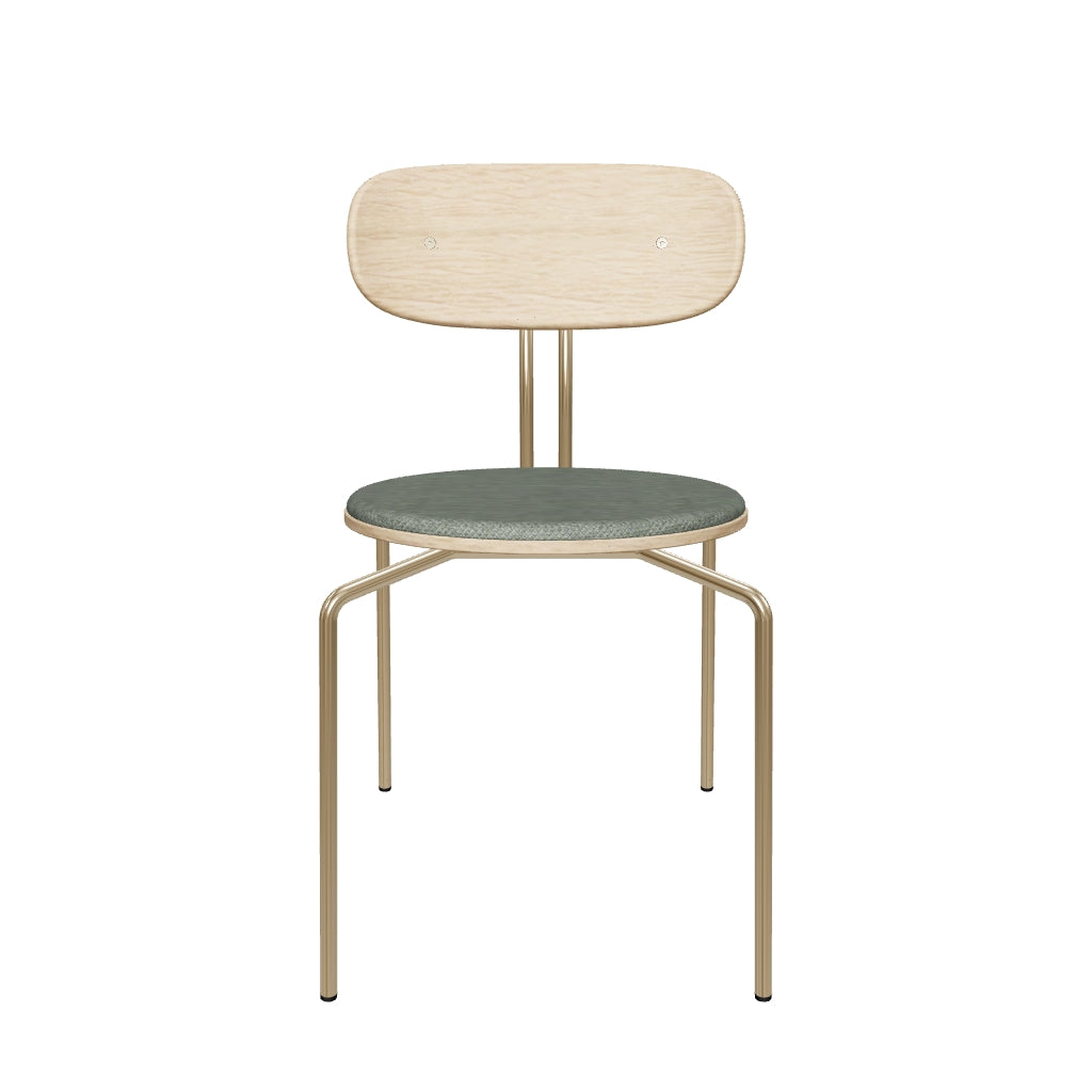 Eleganter gepolsterter Curious Stuhl von Umage, ideal für stilvolle Wohnräume und gemütliche Atmosphäre.