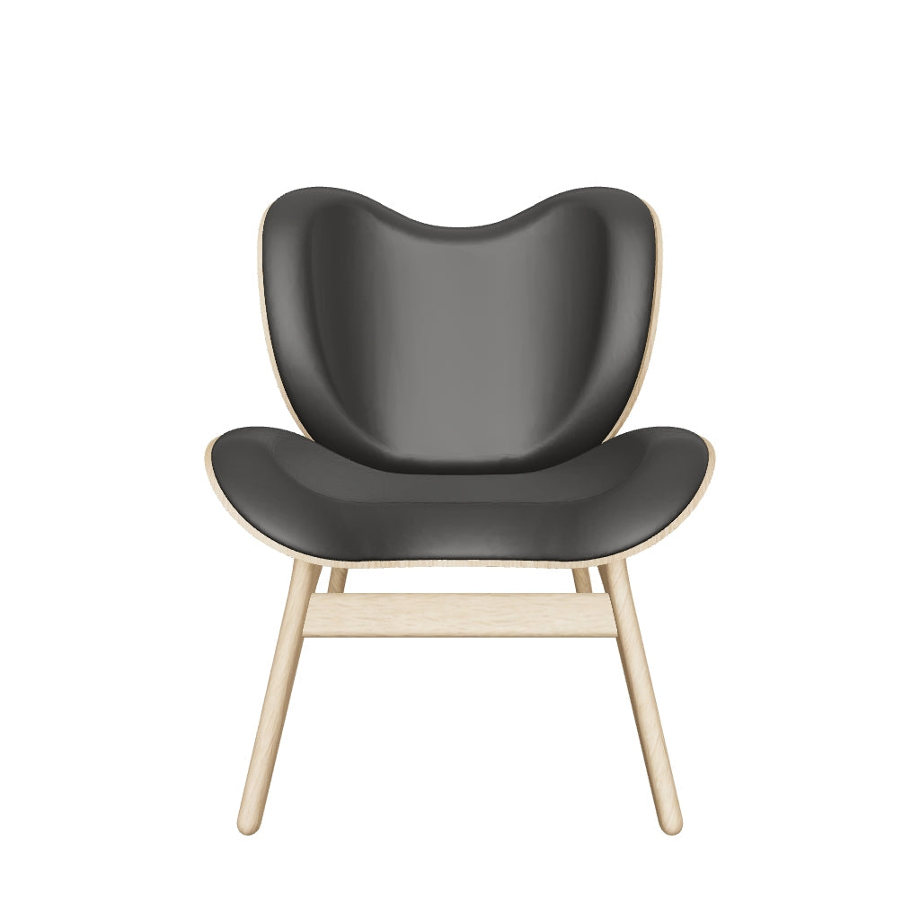 Moderner Low Sessel A Conversation Piece von Umage in Schwarz, perfekt für entspannte Gespräche und stilvolle Akzente in jedem Raum.