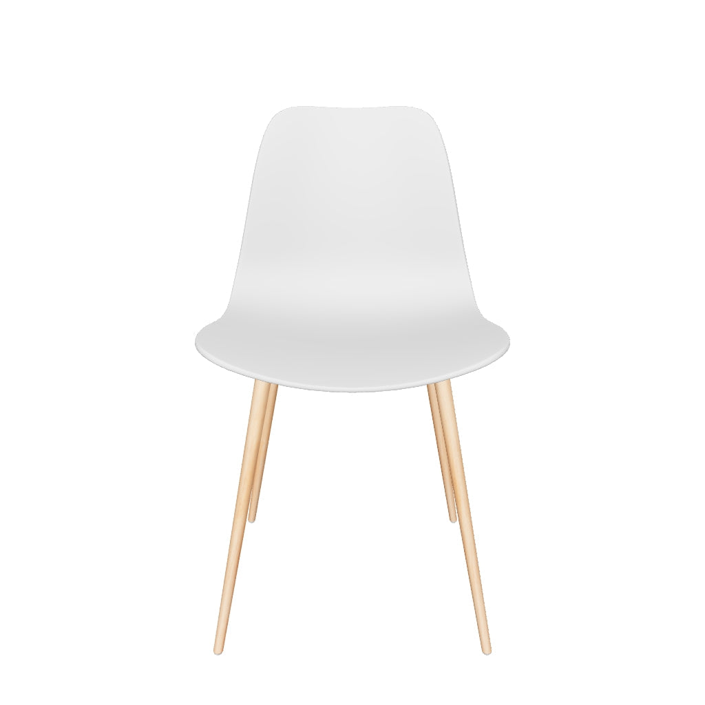 Moderner Stuhl LEON: zeitloses Design, hoher Komfort, robuste Konstruktion aus Metall und Kunstleder, ideal für Esszimmer und Büro.