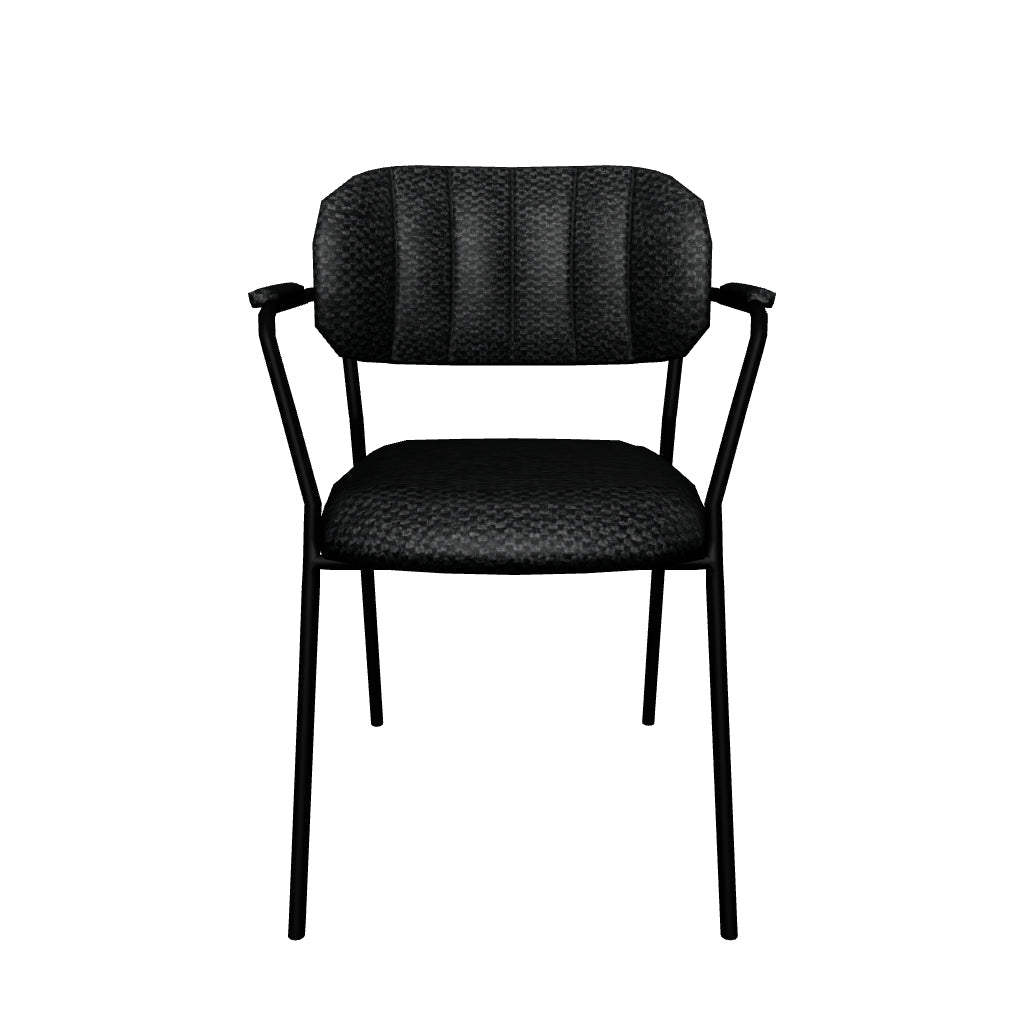Stilvoller Jolien Armlehnstuhl, gepolstert, von White Label Living.