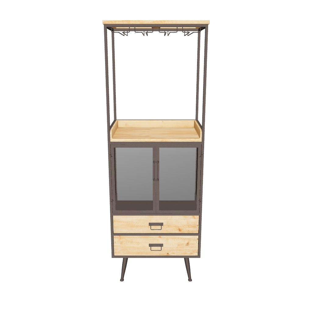 Stilvolles Cabinet Damian HIGH von White Label Living für Ihr Zuhause.