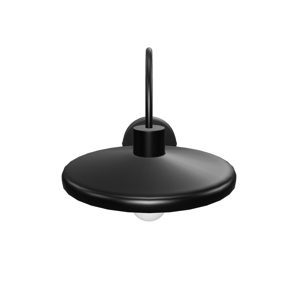 Wandleuchte Nuvira aus schwarzem satiniertem Metall in Schwarz präsentiert im Onlineshop von KAQTU Design AG. Wandleuchte ist von Kave Home