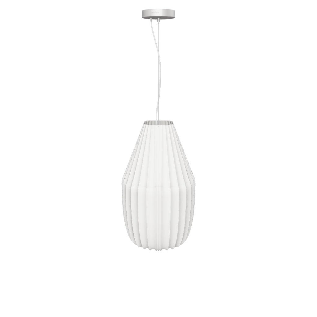 Deckenleuchte Somar aus Synthetikfasern und Stahlstäben, Ø 30 cm in Weiss präsentiert im Onlineshop von KAQTU Design AG. Lampenschirm ist von Kave Home