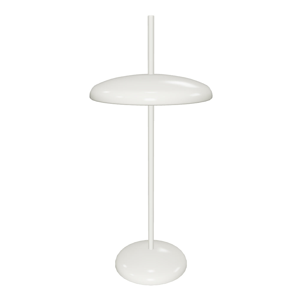 Tragbare Tischlampe Porte aus hellgrauem Aluminium in Grau präsentiert im Onlineshop von KAQTU Design AG. Tischleuchte ist von Kave Home