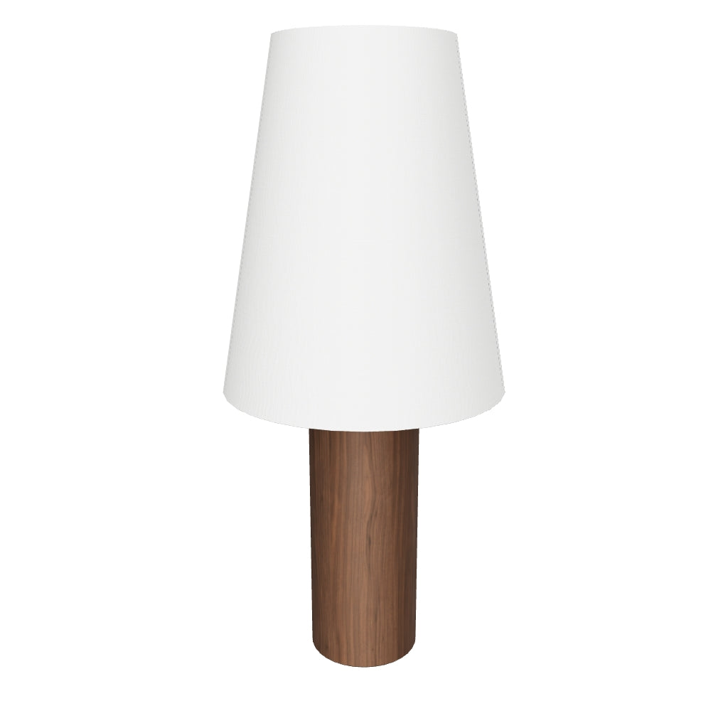 Stehlampe Marga aus massivem Gummibaumholz mit dunklem Finish in Dunkelbraun präsentiert im Onlineshop von KAQTU Design AG. Stehleuchte ist von Kave Home