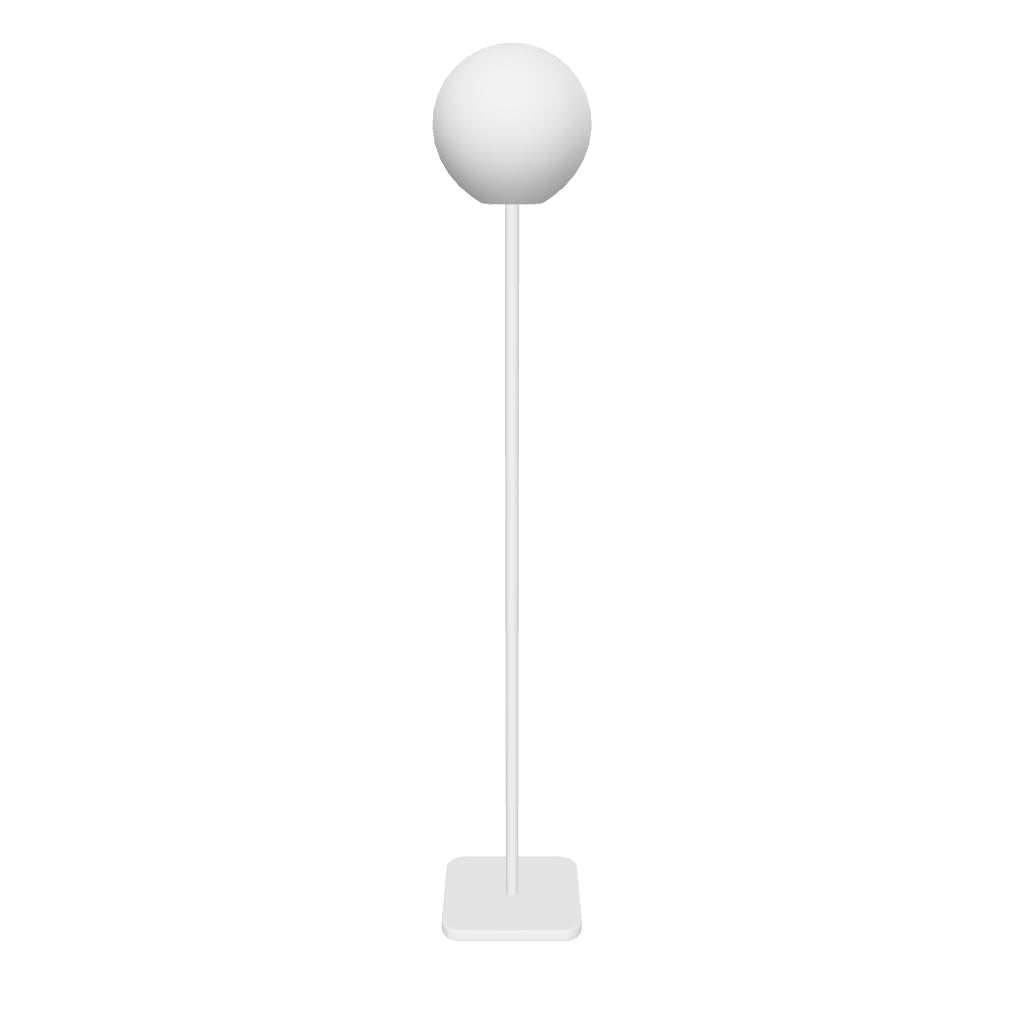 Outdoor-Solarleuchte Dinesh aus grauem Stahl, 120 cm hoch, modernes Design, ideal zur Beleuchtung von Außenbereichen wie Garten oder Terrasse.