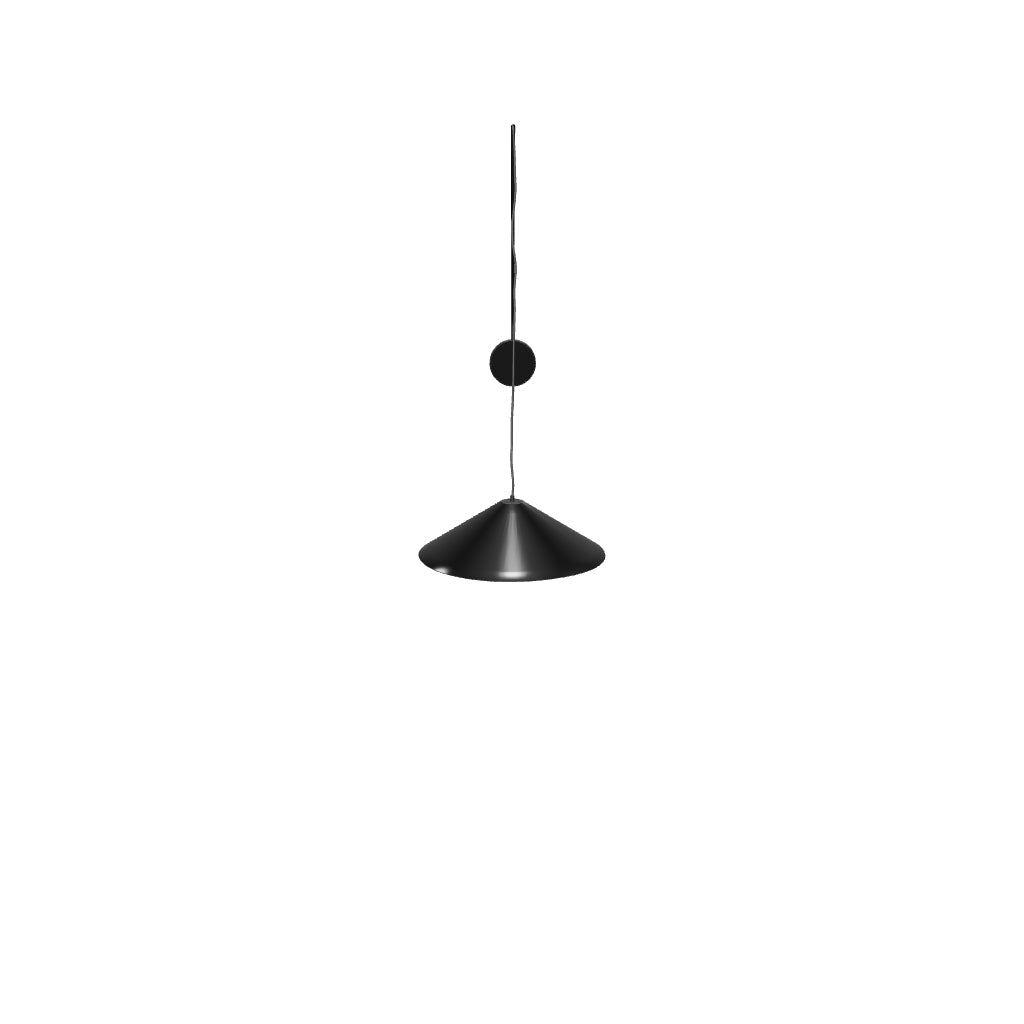 Wandleuchte Kally aus schwarzem Metall mit flexiblem Arm und minimalistischer Ästhetik, ideal für moderne Wohnräume.