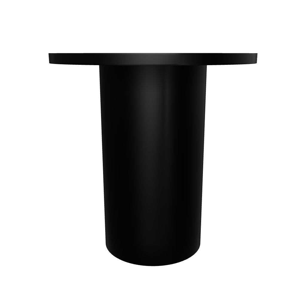 3D-Modell eines eleganten, schwarzen Metall-Beistelltischs Ø 45 cm, minimalistisch und stabil für moderne Räume.