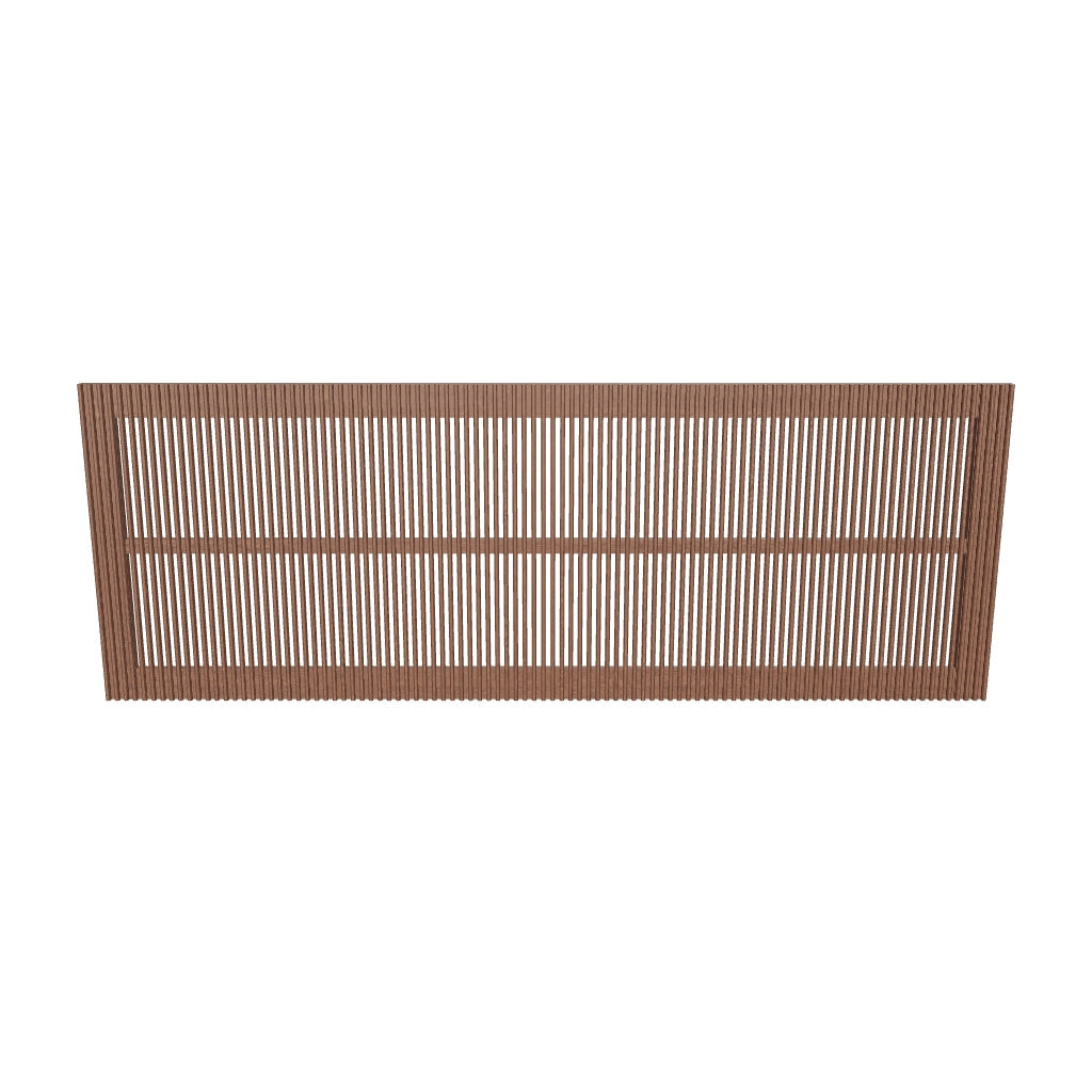 Bettkopfteil Beyla aus massivem Eschenholz mit nussbaumfarbenem Finish für Betten bis zu 180 cm FSC 100 % in Dunkelbraun präsentiert im Onlineshop von KAQTU Design AG. Kopfteile ist von Kave Home