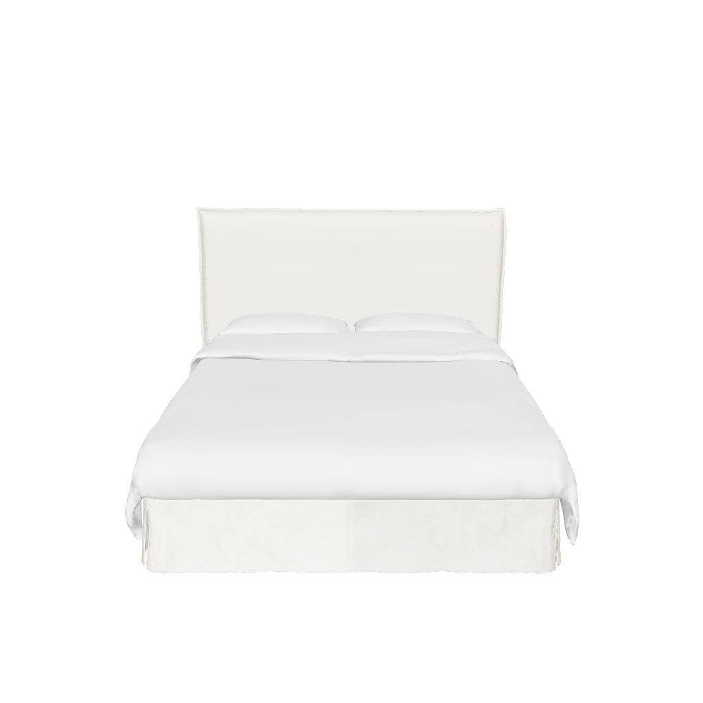 Abziehbares Bett Jaira in weisser Chenille für Matratzengrösse 160 x 200 cm, FSC Mix Credit in  präsentiert im Onlineshop von KAQTU Design AG. Bett ist von Kave Home