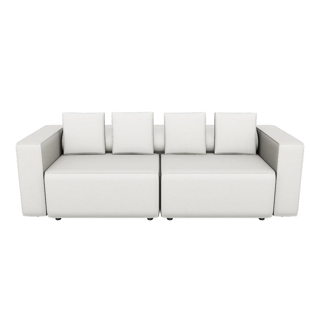 3-Sitzer Bettsofa Marela in beiger Chenille, 236 cm, FSC Mix Credit in Beige präsentiert im Onlineshop von KAQTU Design AG. Bettsofa ist von Kave Home