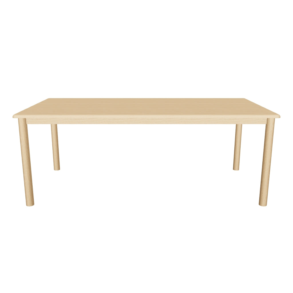 Tisch Sori aus massivem Akazienholz, 200 x 100 cm, mit natürlicher Holzmaserung und nachhaltiger FSC 100 % Zertifizierung, perfekt für stilvolle Wohnräume.